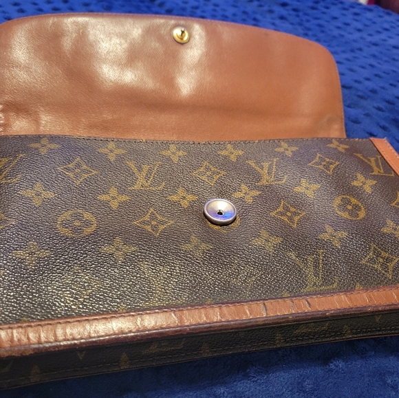Price Drop!!! Authentic Louis Vuitton LV Cluch Pochette Dame GM Brown Monogram - Picture 10 of 14